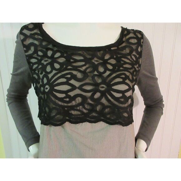 NEESH BY D.A.R. DRESS LACE OVERLAY & PEEK-A-BOO SLIP SIZE SMALL - Picture 3 of 7